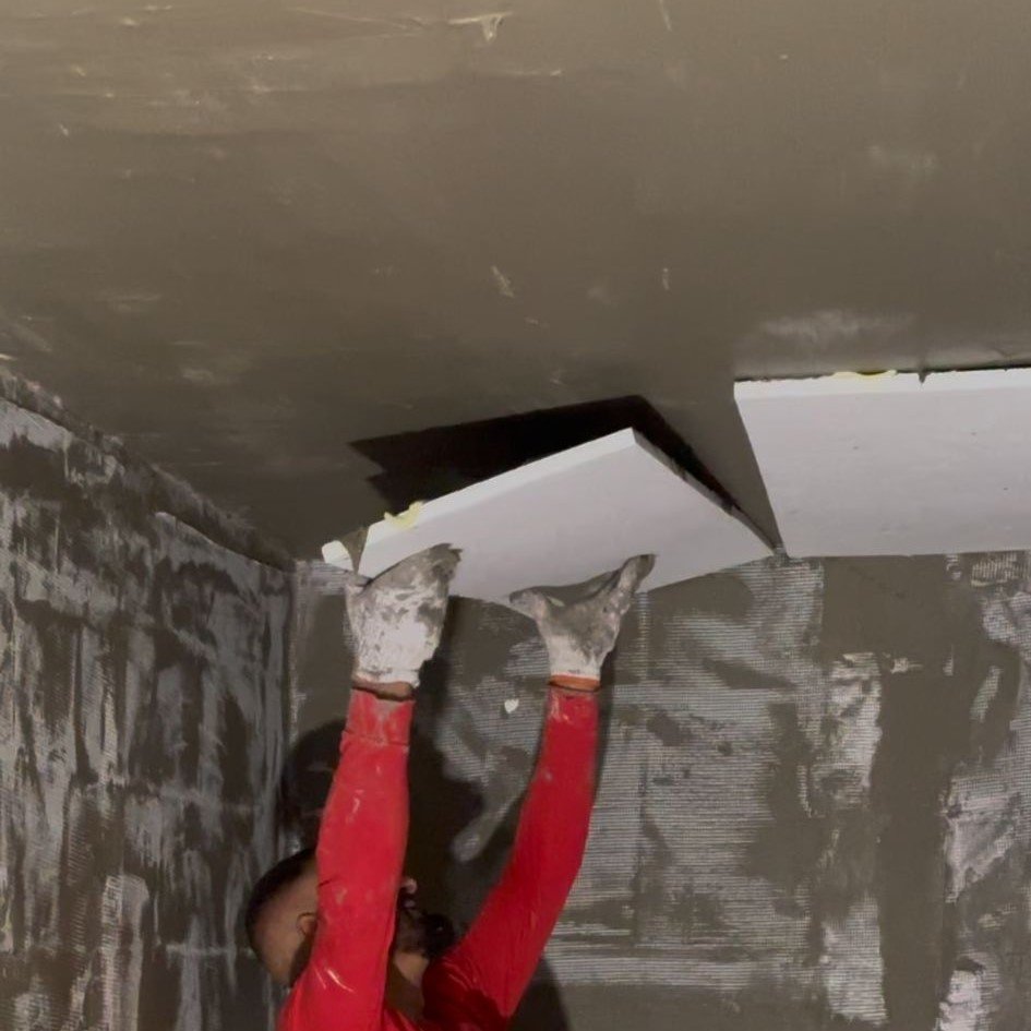 EPS Insulation Foam Installation in a cold cellar — Cold Cellar Pro restoration process