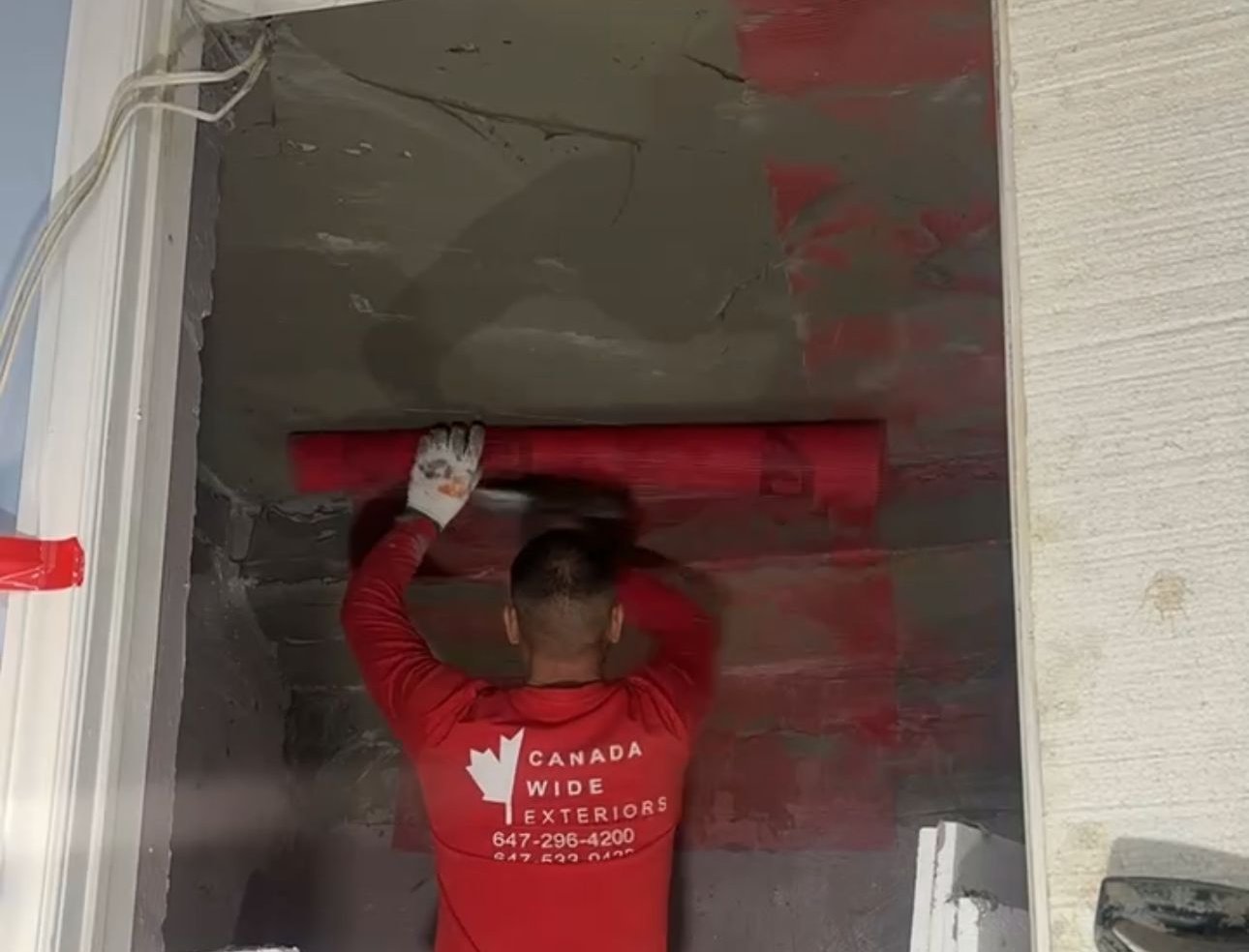 Fibre Mesh Installation in a cold cellar — Cold Cellar Pro restoration process